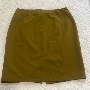 Cleo Women's Pencil Skirt - Olive Green